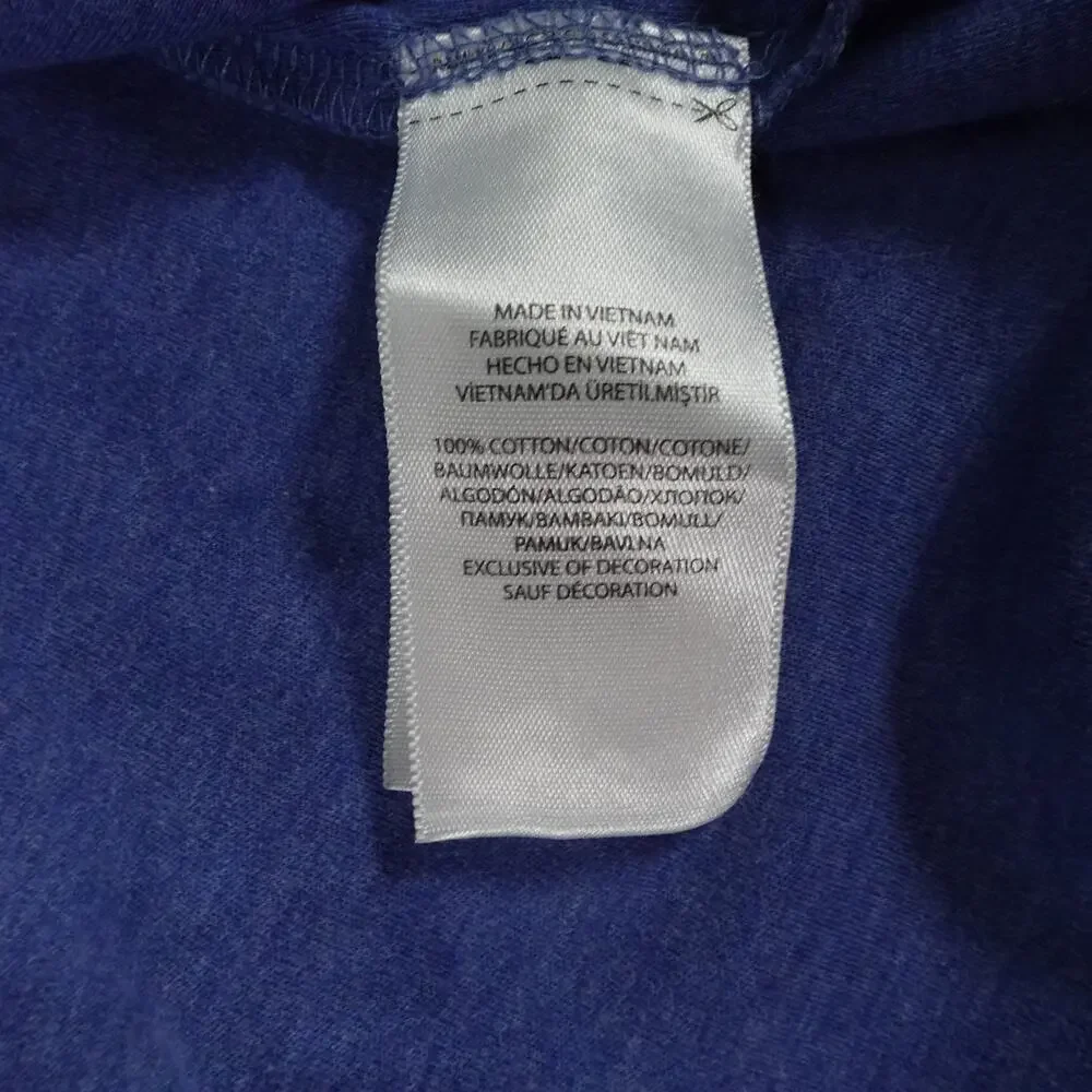 Ralph Lauren Flesh Pony Long Sleeve Blue Polo Shirt Men's Classic Fit Large